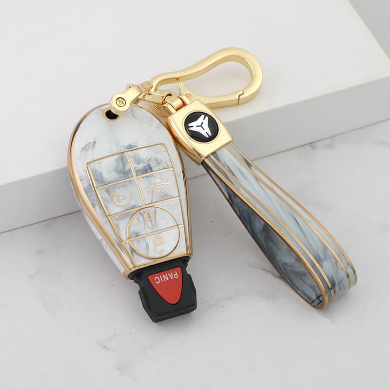 Universal Key Cover Case for Dodge Cool Ride Chrysler 300c Grand Caravan RAM Ram Jeep Car Key Shell Compatible with Multiple Brands