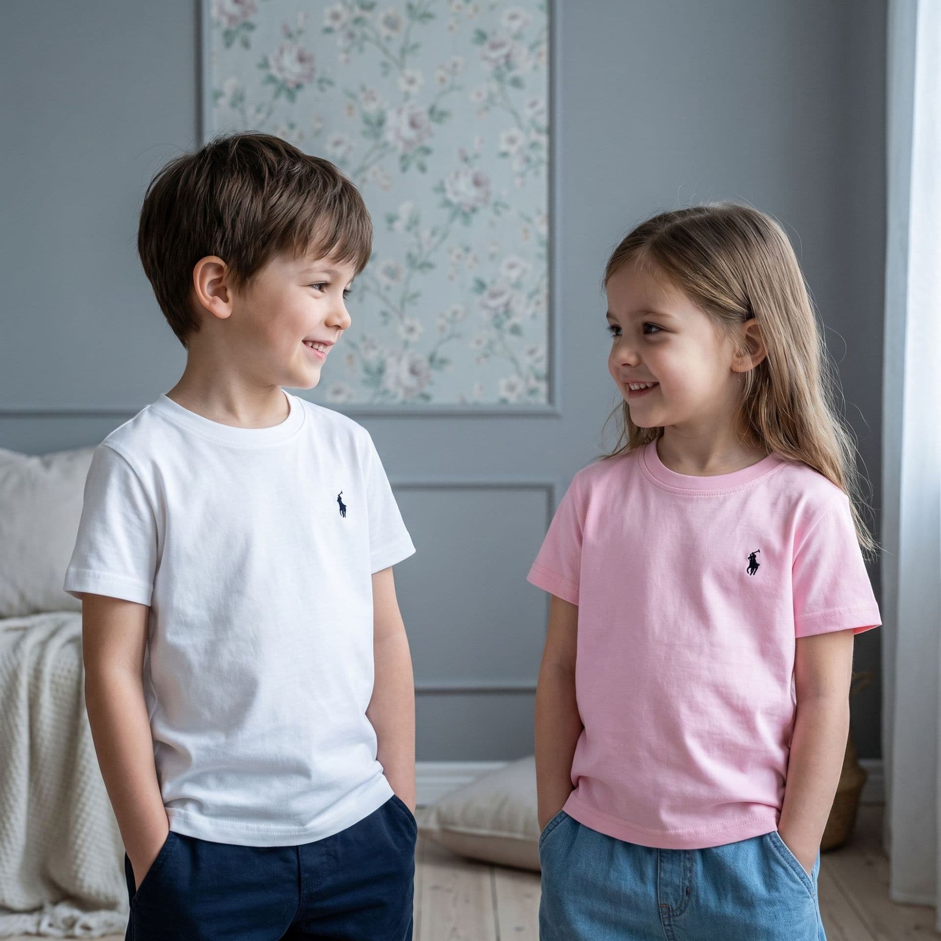 Solid Color T-Shirt for Boys Summer Clothing, Thin Children's Short Sleeve T-Shirt for Girls, Moisture Wicking