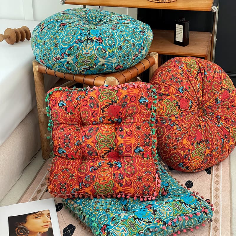 Cross-border popular Moroccan style futon cushion for home use on the floor that does not collapse when sitting for long periods of time but not easily deformed living room pillow
