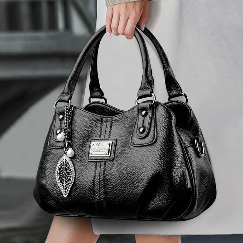 2025 new large-capacity women's shoulder crossbody bag, fashionable and versatile middle-aged and elderly mother handbag, small shoulder bag