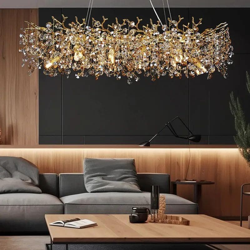 Zhongshan factory showroom Luxury Crystal Pendant Chandelier Dining Room Le