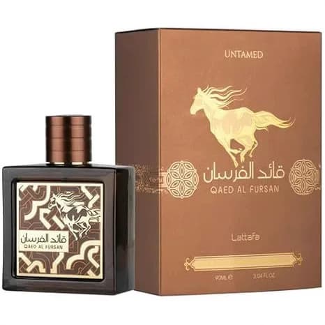 Premium Lattafa Perfumes QAED Al FURSAN Brown Mustang Men's Fragrance Middle East Dubai