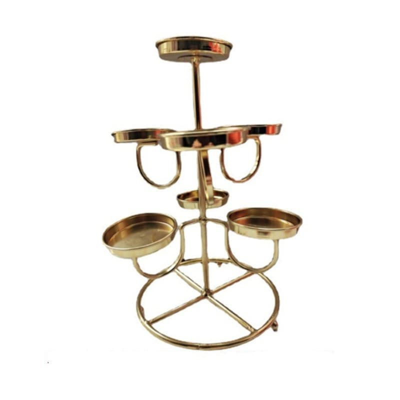 Multiple styles of butter lamp holders, three-layer seven-star butter lamp stands, lotus lamps, butter lamp holders, offering lamp stands.