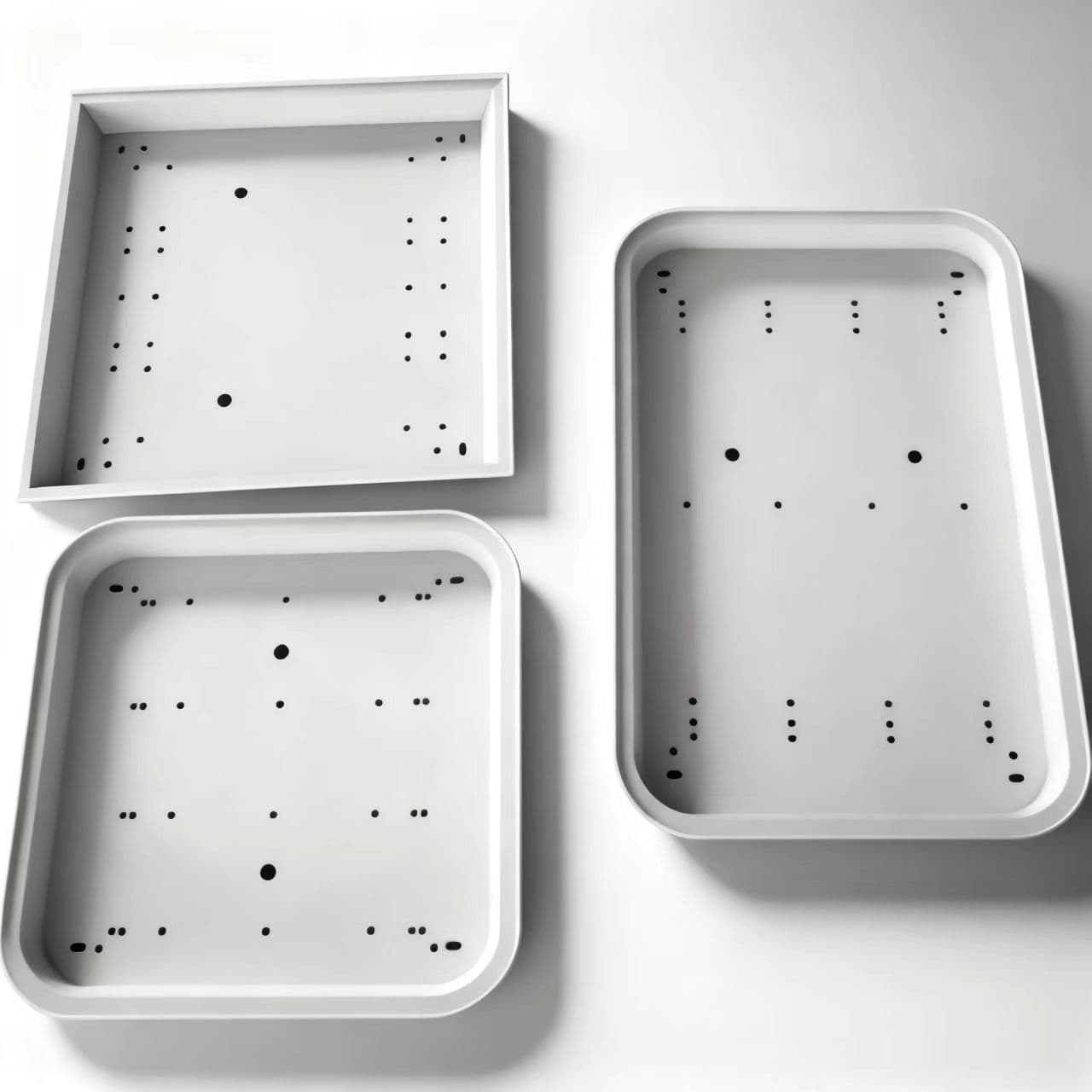 Shandong manufacturer customizes Apple square lampshade housing and accessories for bedroom lamps, including LED iron square lamps and iron trays.