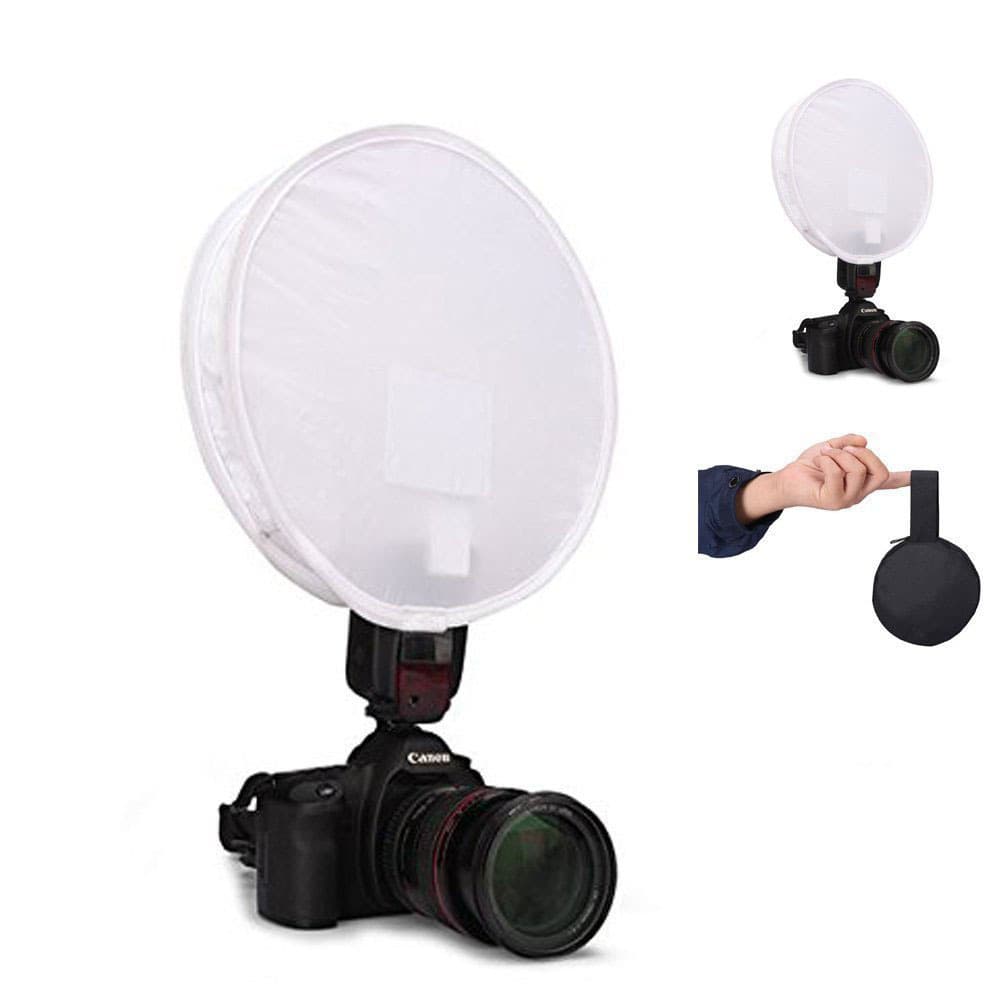Three-color gray card softbox 30CM foldable filter box three-in-one balance external circular top-mounted softbox