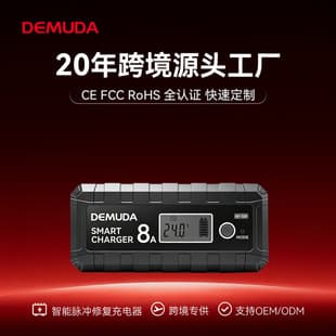 Car Battery Charger Universal 12V 8A Motorcycle Fully Automatic Smart Battery Charger with Repair Function Wholesale