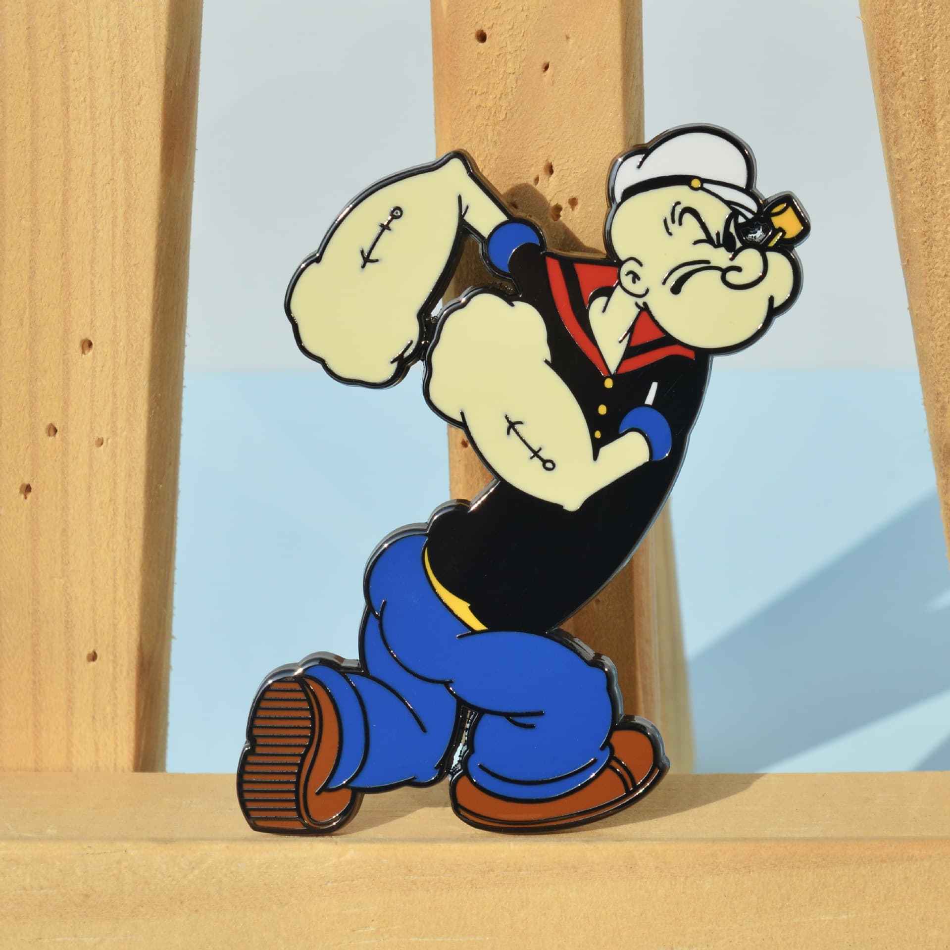 Popeye Metal Brooch Popeye Imitation Enamel Badge American Cartoon Brooch Accessory