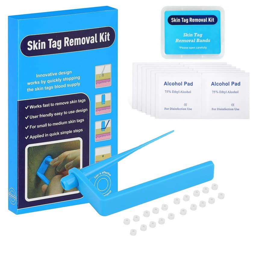 Skin tag removal tool for removing skin tags, moles, corns, warts, and neck flesh particles