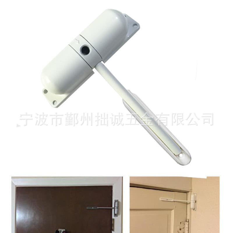 Factory direct white track spring automatic door closer, invisible door closer, easy to install.