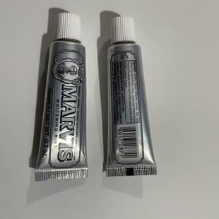 Italy Marvis Toothpaste Mint Whitening Gum Care Sample 10ml Souvenir Hotel Breath Freshening Toothpaste
