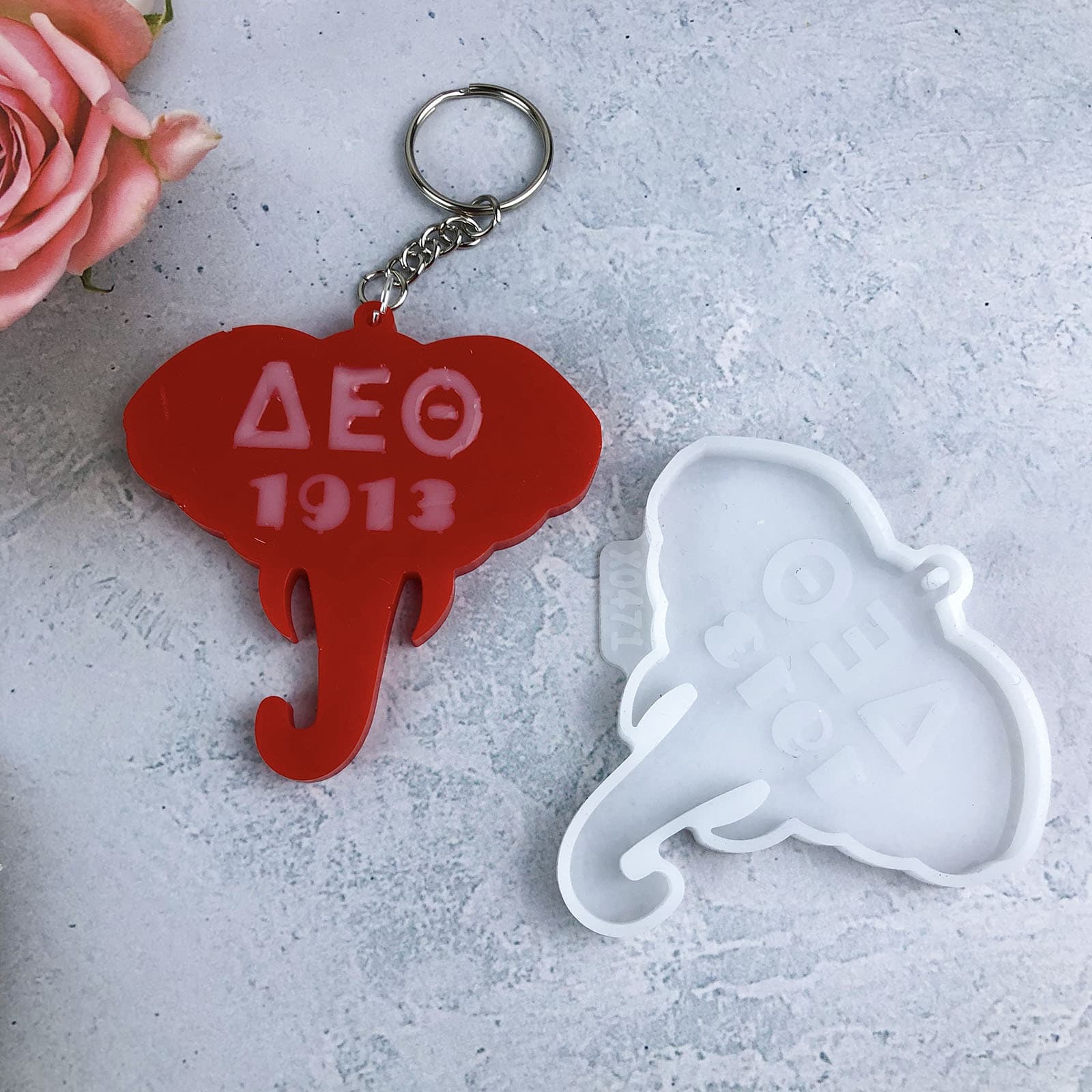 X0471 Delta Sigma Theta Decorative Mold, DIY Silicone Mold