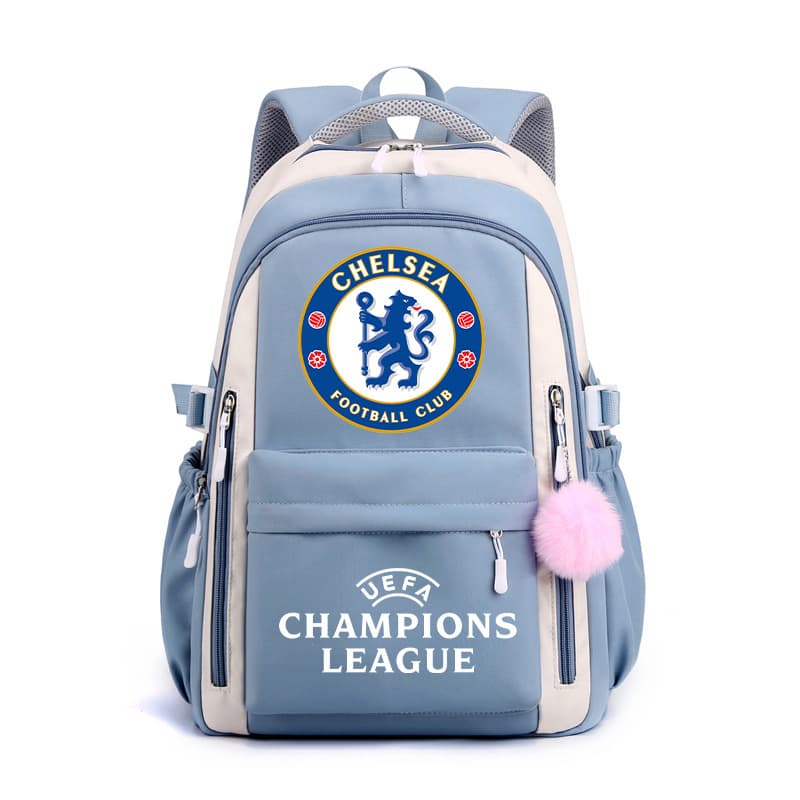 Champions League Backpack Fashion Trendy Real Madrid Barcelona PSG Backpack Student School Bag Men Manchester United Manchester City Football Bag
