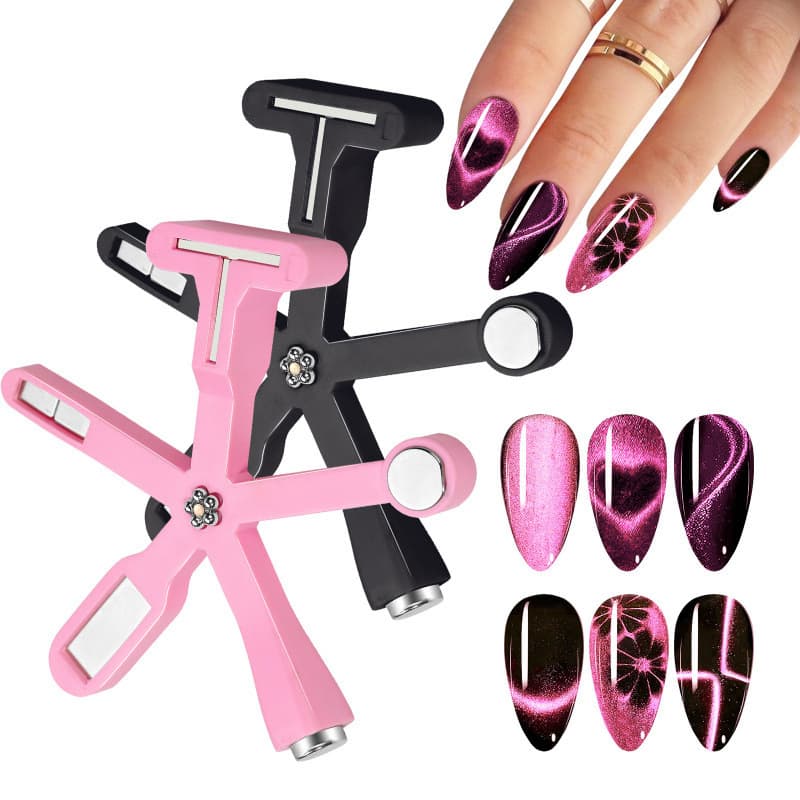 Nail Art Tool Five-Point Star Magnet Cat Eye Magnet Multifunctional 6-in-1 Cat Eye for Nail Salon