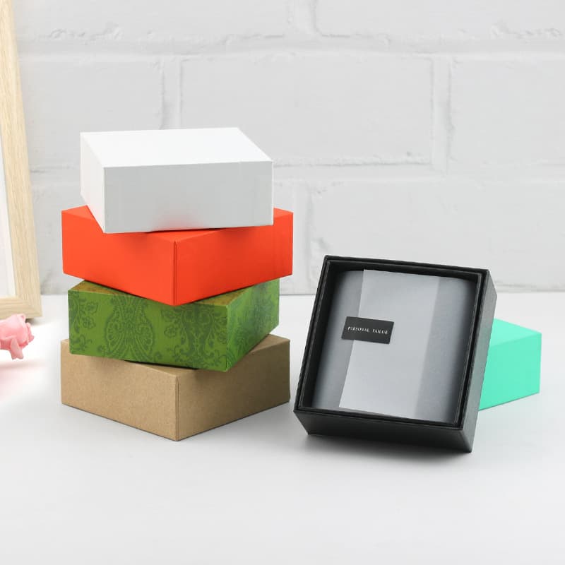 Internet celebrity popular jewelry packaging blind box right-angle jewelry box sulfuric acid paper ring earrings bracelet bracelet pearl beads string