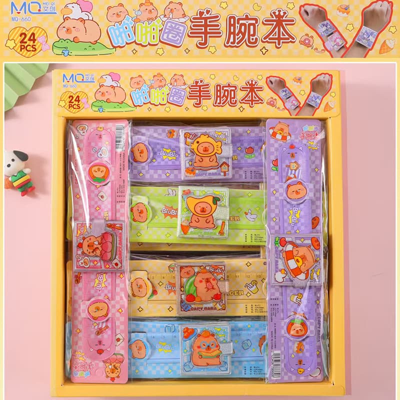 24-in-slap circle wrist book for children, creative Majestic cute student book, high-looking portable book
