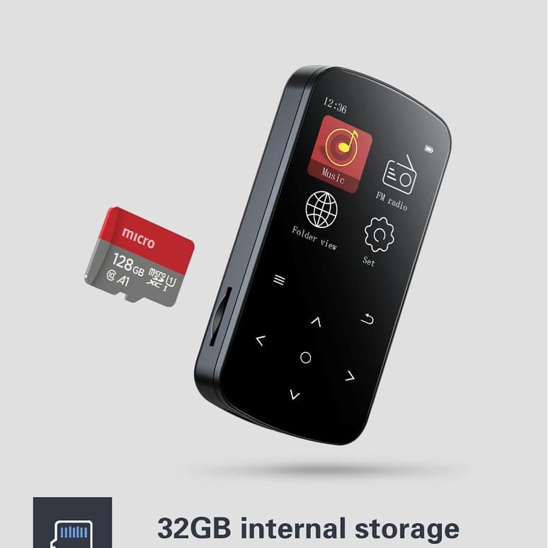 32GB HD Screen Cross-border Hot-sell Portable Sports Style MP3 Music Player, MP4 Ultra-thin for Students