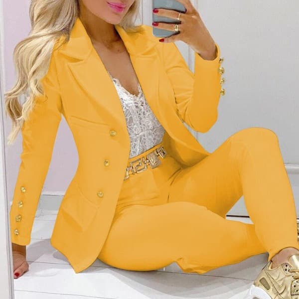 2026 Wish Amazon Independent Site New Casual Fashion Blazer Set for Women