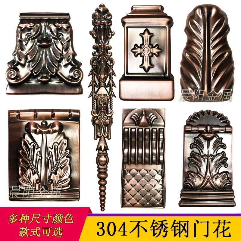 304 stainless steel European-style Roman column decorative accessories gate column gate top flower sword tower cabbage chrysanthemum long lantern