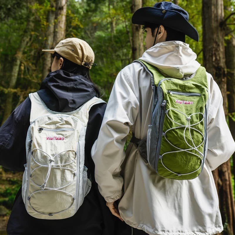 Korean style college style cross rope student backpack for middle school and high school students to carry when traveling and carry convenient mountaineering small bag