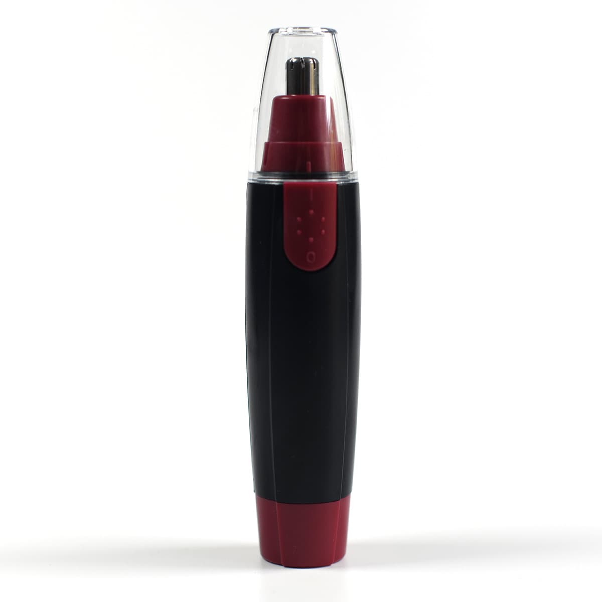 Electric Nose Hair Trimmer for Men and Women, Battery-operated Nose Hair Scissors, Red Nose Hair Groomer, 54g