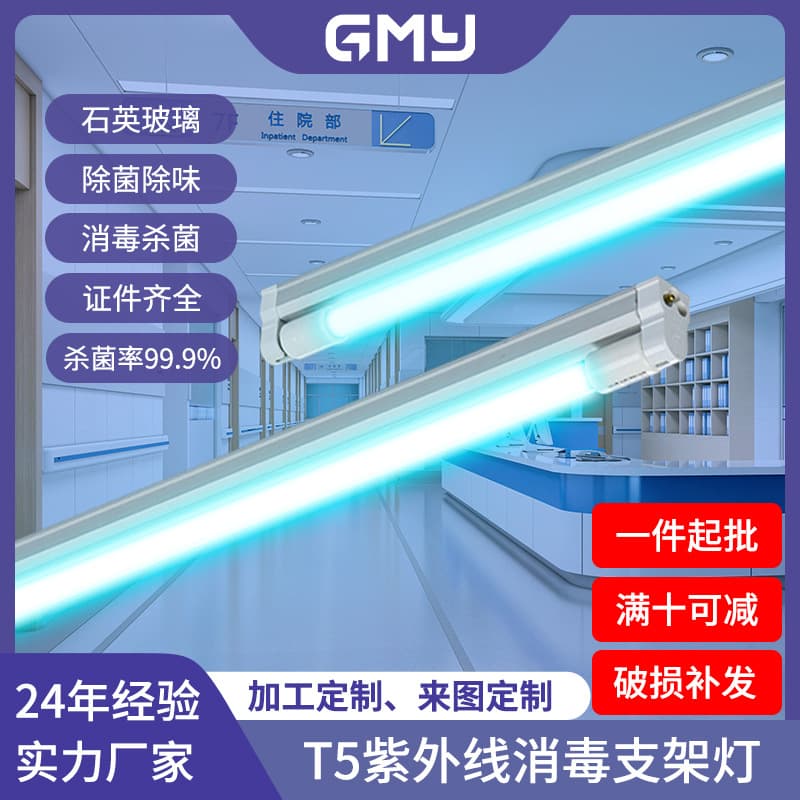 In-Stock UV Disinfection Lamp Stand, Classroom Germicidal Lamp, T5 UV Sterilization Lamp, UV Ozone Disinfection Lamp
