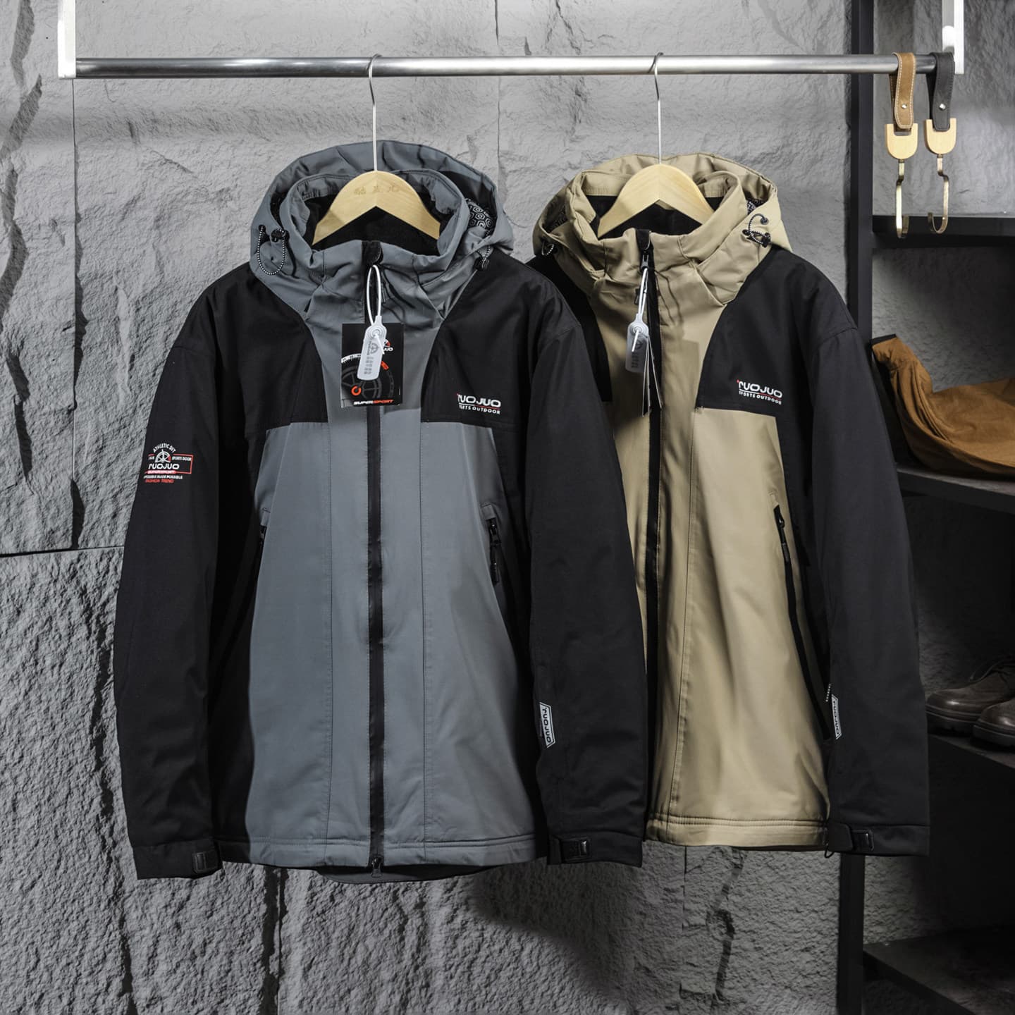 Nordic hot stuff! High performance outdoors! All-weather technology weatherproof thickened and warm men's ski jacket