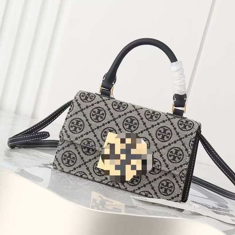 20026 Hobo Bag Monogram Crescent Shoulder Bag Horn Bag Single Shoulder Handheld Moon Crossbody Women's Bag Casual Versatile
