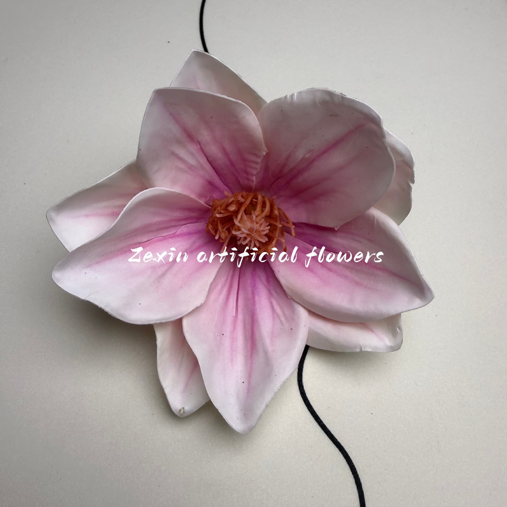 3D Printed Film Magnolia Artificial Flower Head Korean Aesthetic Headdress Accessories Handmade Matchinging Garland DIY Decorative Flowers