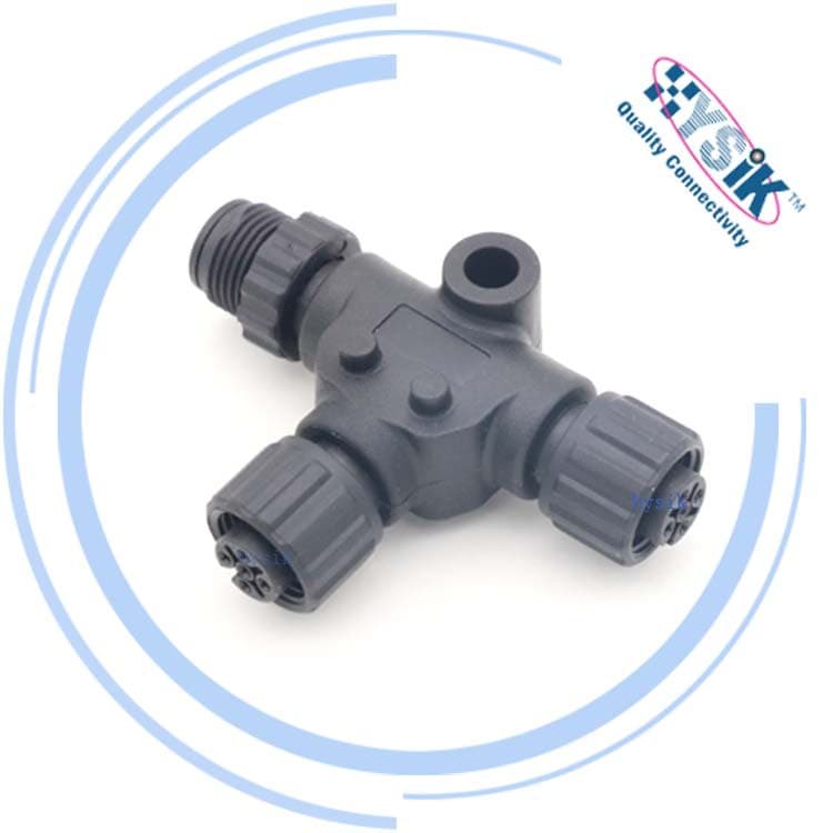 NMEA 2000 T-Type Branch Plug 5-Core Yacht Cable Waterproof Aviation Plug