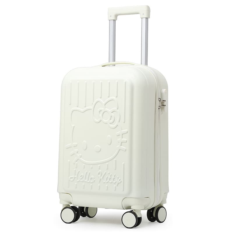20-Inch Hello Kitty Kids Cartoon Cute Luggage Lightweight Fashionable Trolley Case Large Capacity Combination Lock Travel Suitcase for Girls