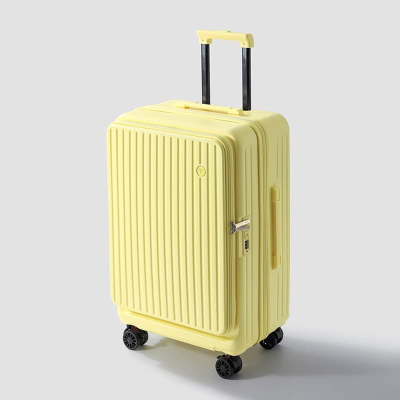 3-Piece Side-Opening Luggage Set for Women, Expandable Large-Capacity Trolley Case, 20-Inch Carry-On Suitcase for Men, Drop Shipping