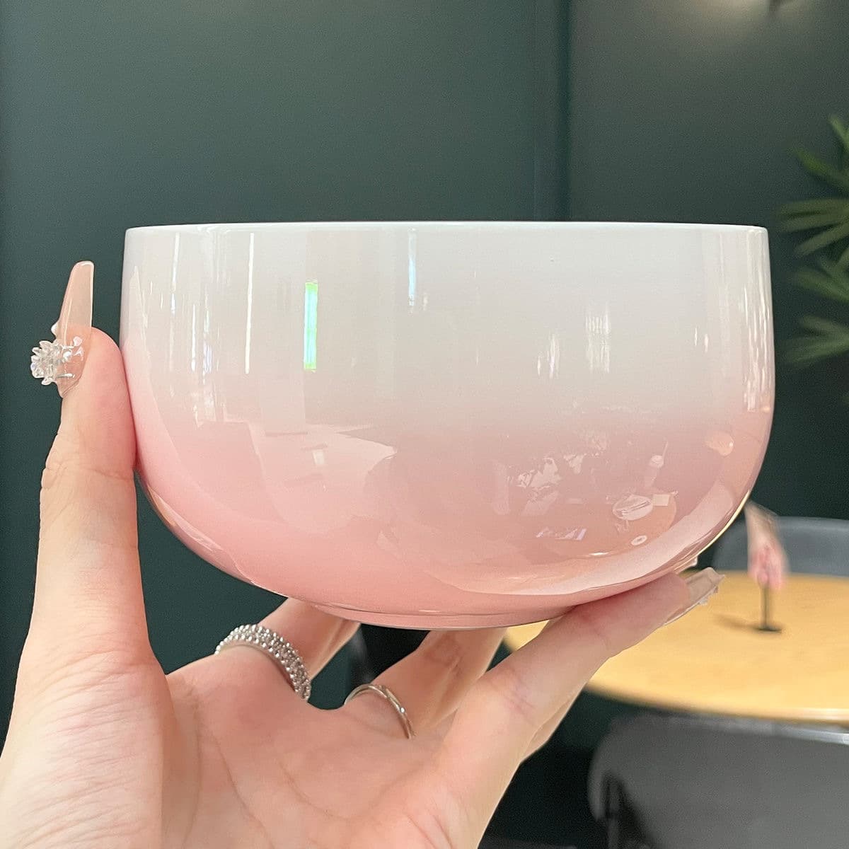 Colorful 304 Stainless Steel Bowl Retro Home Kids Deepened Thickened Insulated Double-Layer Soup Bowl Rice Bowl Anti-Scald