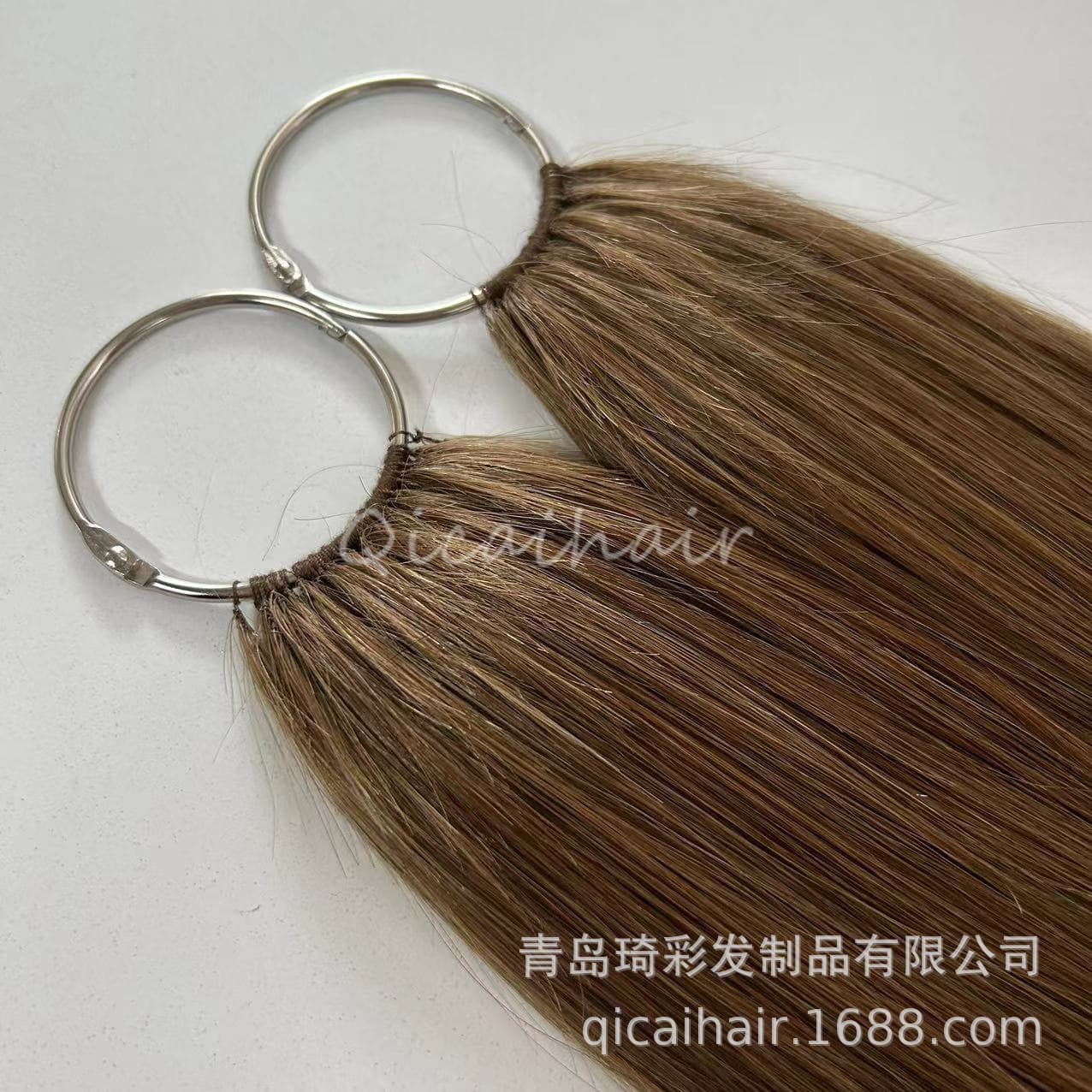 Factory Sales Crochet Double-Ended Hair Extensions Female Real Hair 6D Interface Long Straight Hair Hair Extensions Feathers