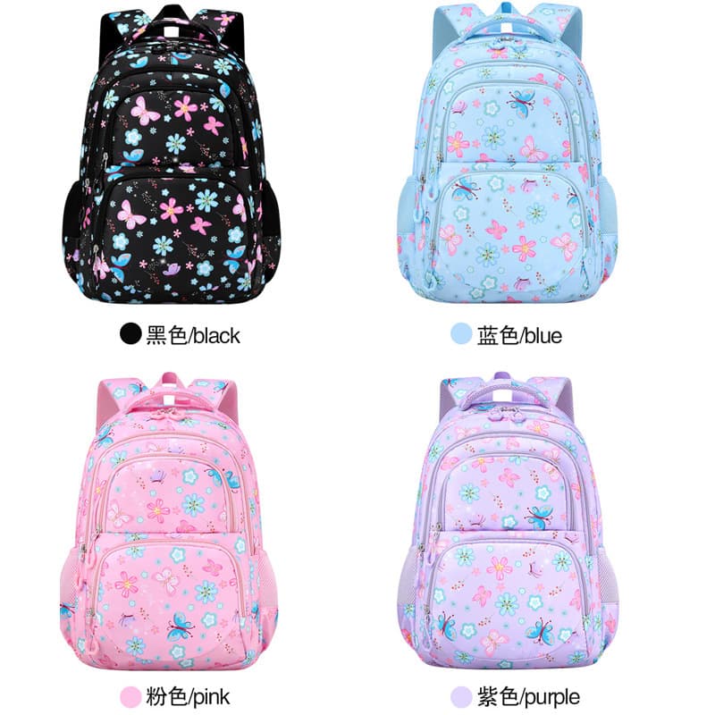 2026 Amazon New Style Primary School Backpack for Girls Grades 3-6 Shoulder Protection Weight Reduction Large Capacity Schoolbag Wholesale
