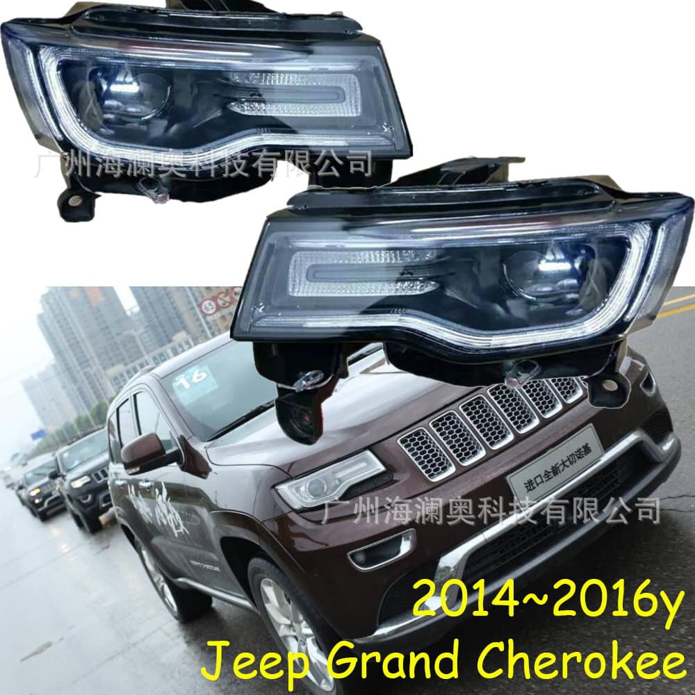 For Jeep Grand Cherokee Headlight Assembly Front Lamp 2014~2016 Model