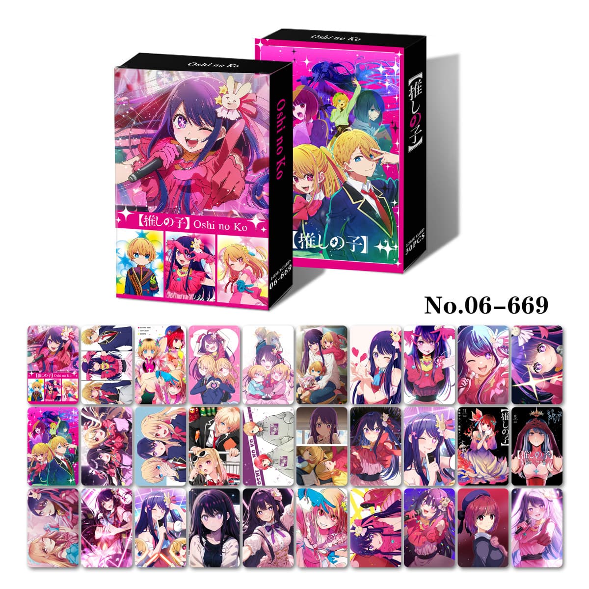 30-Piece Single-Sided Anime Mini Cards, 2D Blessing Greeting Cards, Holiday Message Photo Cards, LOMO Cards, 3-Inch Polaroid-Style