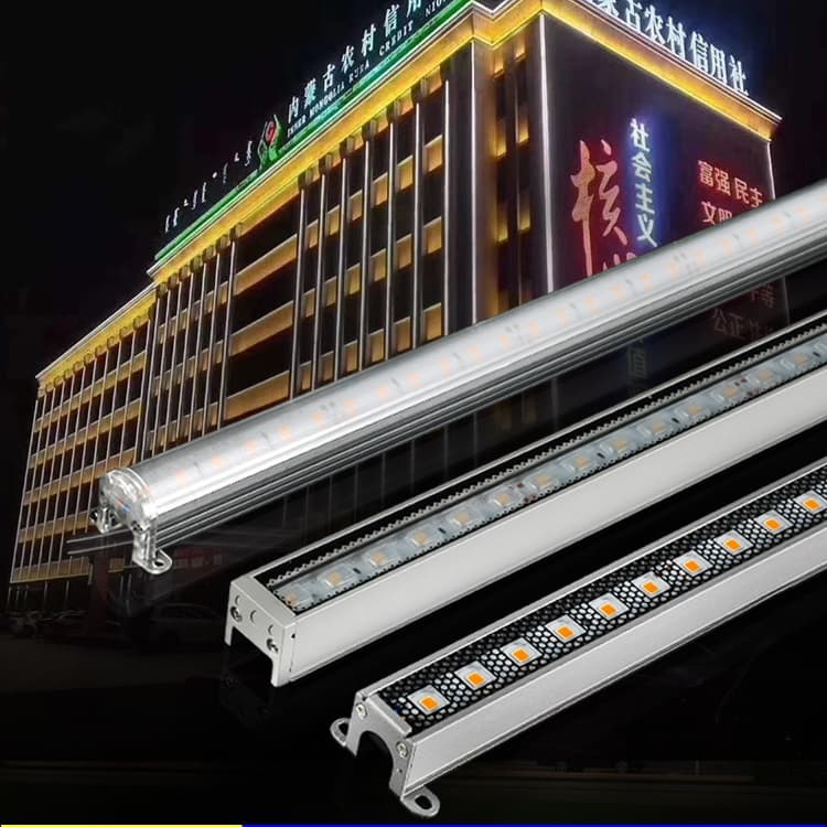 LED Linear Light Outdoor Waterproof 24V Full Color Exterior Wall Lighting Engineering Light Contour Light Marquee Guardrail Tube Monochrome