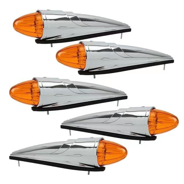 Canri Supply High Quality 17LED Pickup Truck Roof Light Roof Warning Light Chrome Cab Marker Light 24V