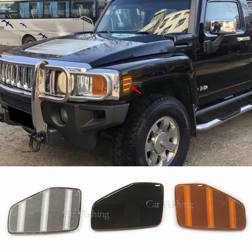 For Hummer H3/H3T 2006-2010 Front Fender Side Light Sequential Turn Signal