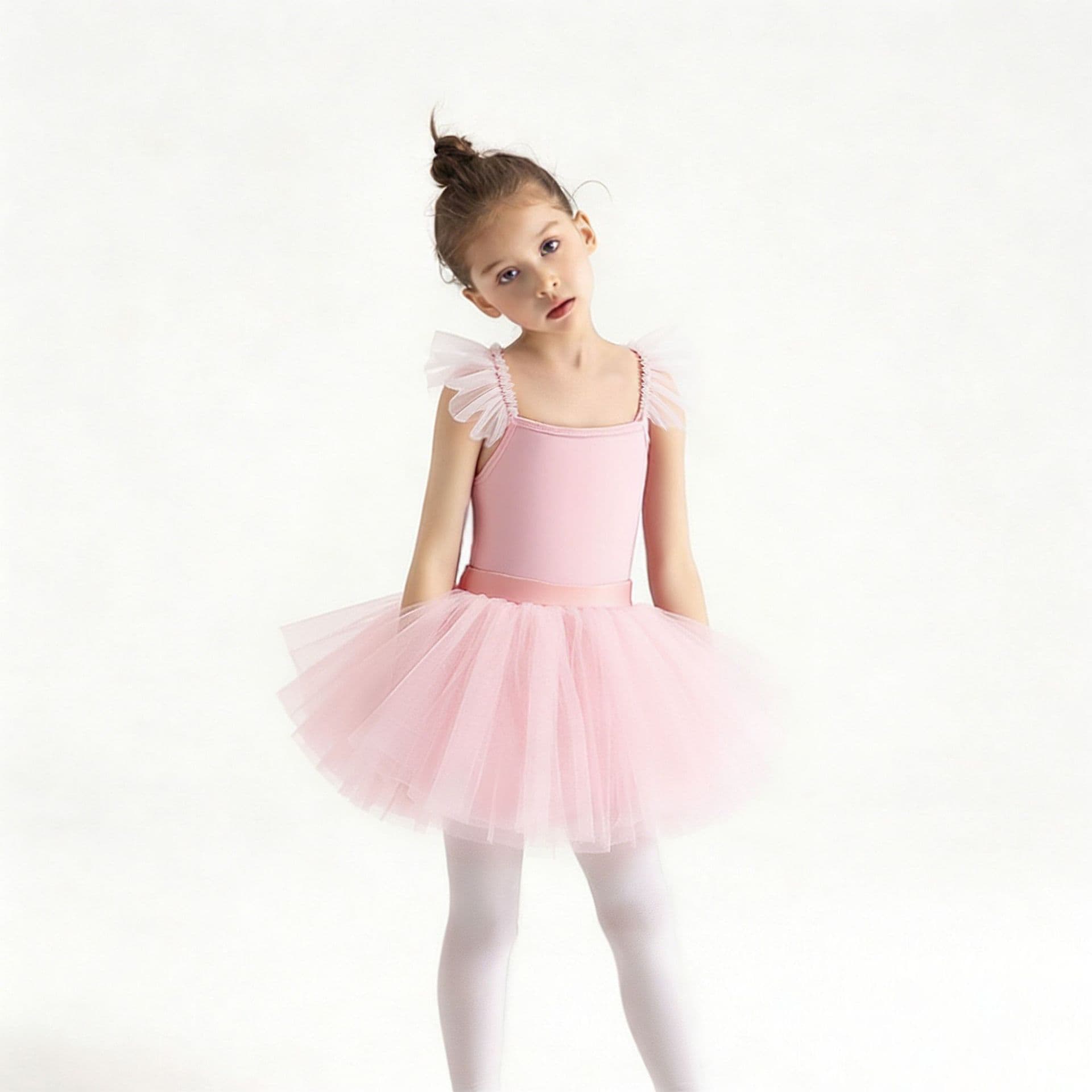 Leaf Clothes Children's Dance Wear Suspender Summer Girls' Body Training Wear Ballet Art Exam One-piece Two-piece Set