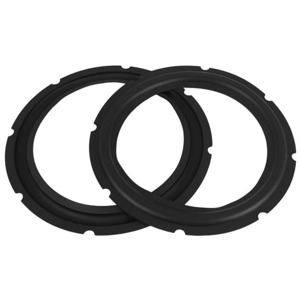 1 Set of 2 Pieces, Black Rubber, 10inch Rubber Edge Speaker Edge Foldable Ring Speaker Repair Parts, Speaker Suspension