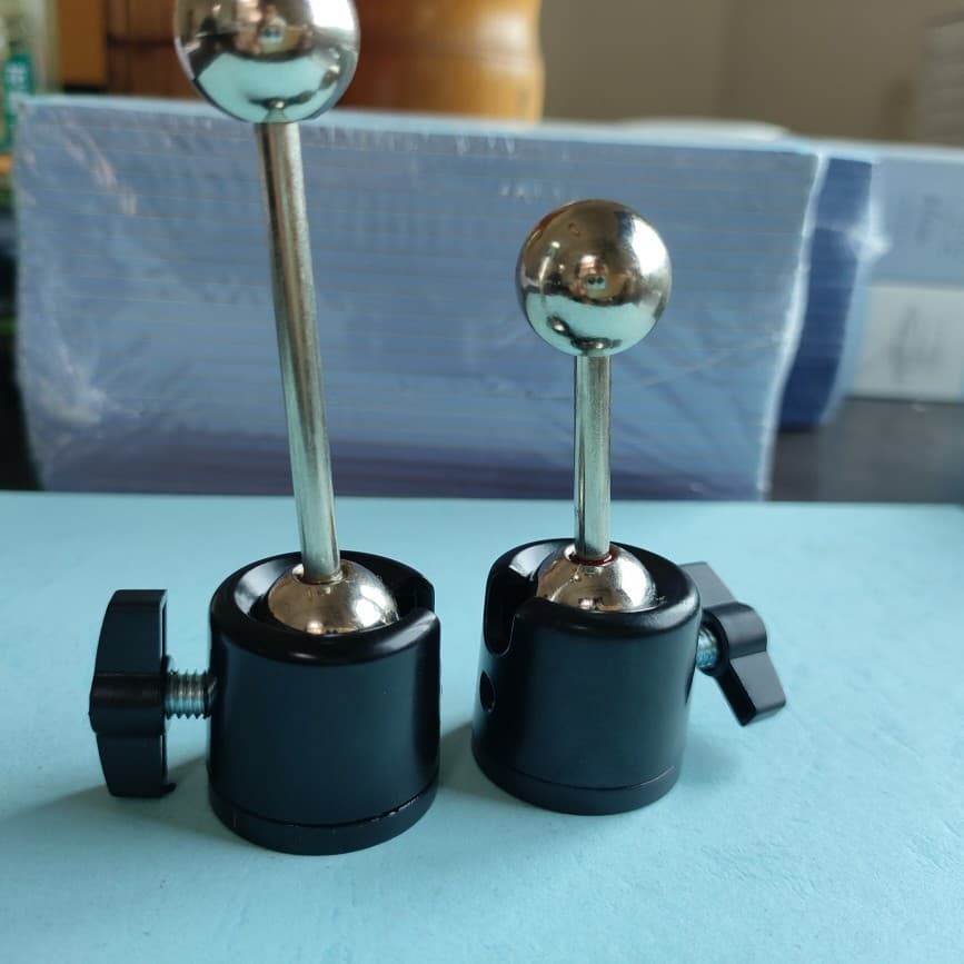 Round Dual Ball Metal Pan-Tilt Head Rotating Universal Head Tripod Accessory 1/4 Ball Head