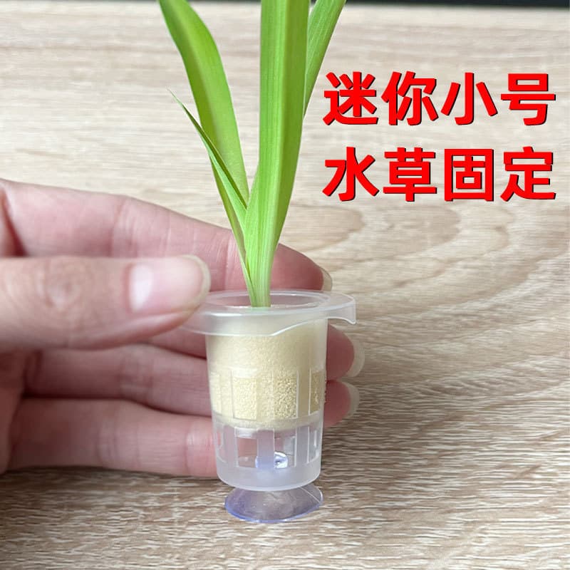 Hydroponic Planting Basket Holder, Fish Tank Pothos Planting Cup, Aquatic Plant Suction Cup Landscaping Accessories