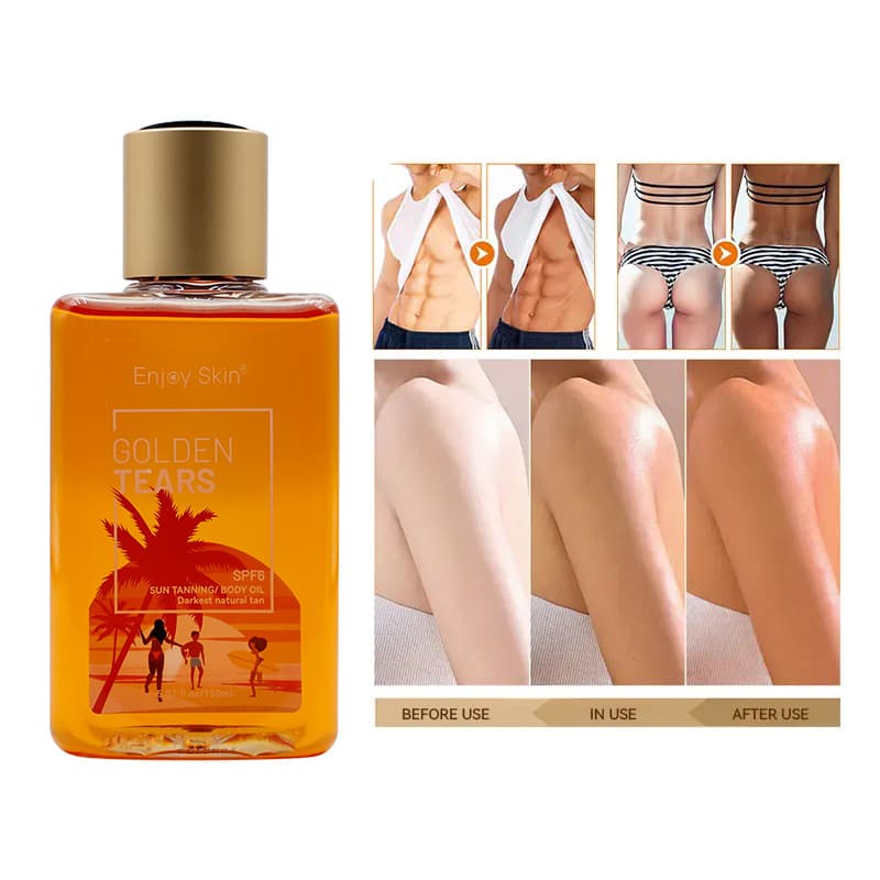 Tanning Oil for Export, Bronzing Oil, Dark Tanning Oil for Cross-Border Beauty and Skin Darkening