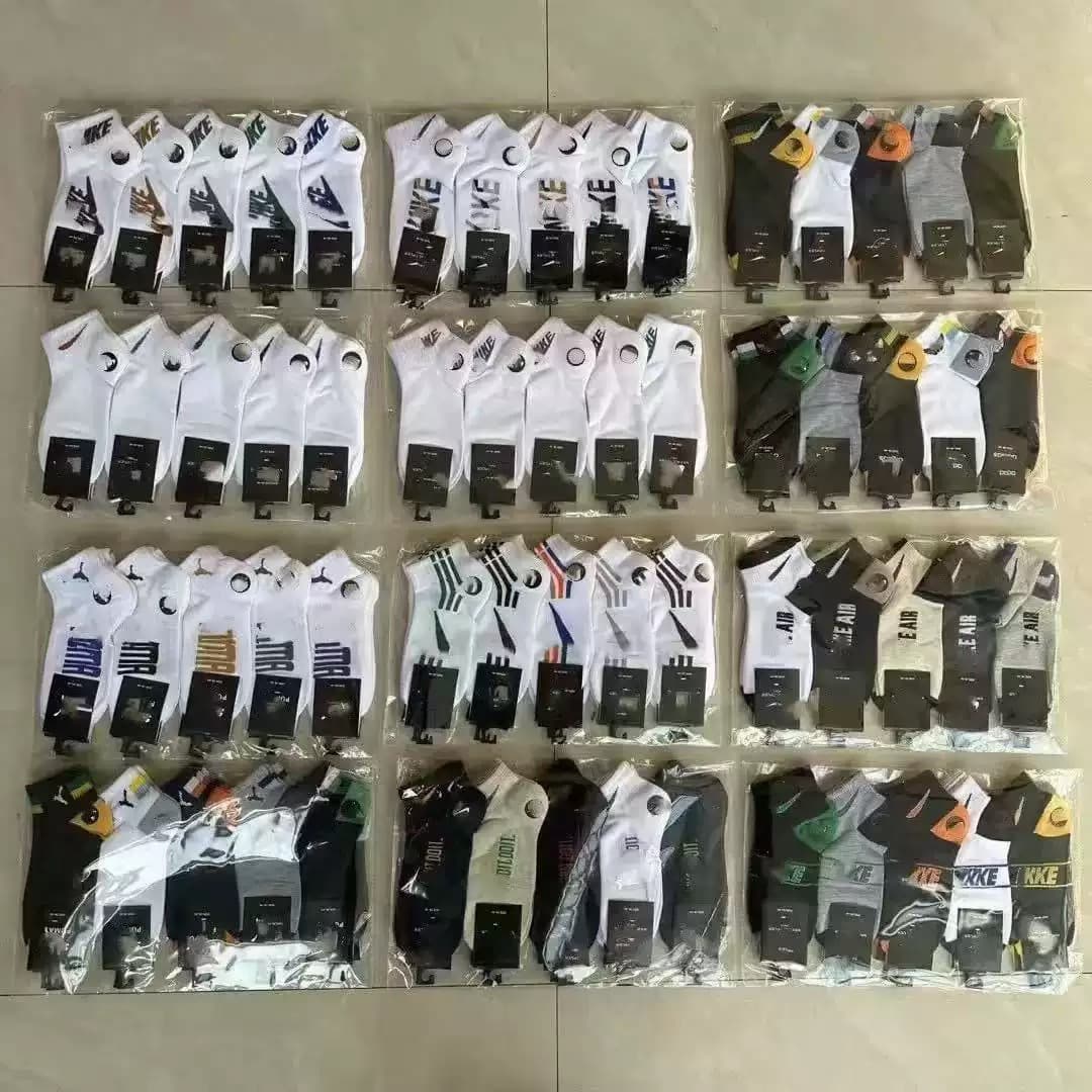 Suwannexist socks men's sports basketball socks short tube new women's colorful low-waist summer hook socks