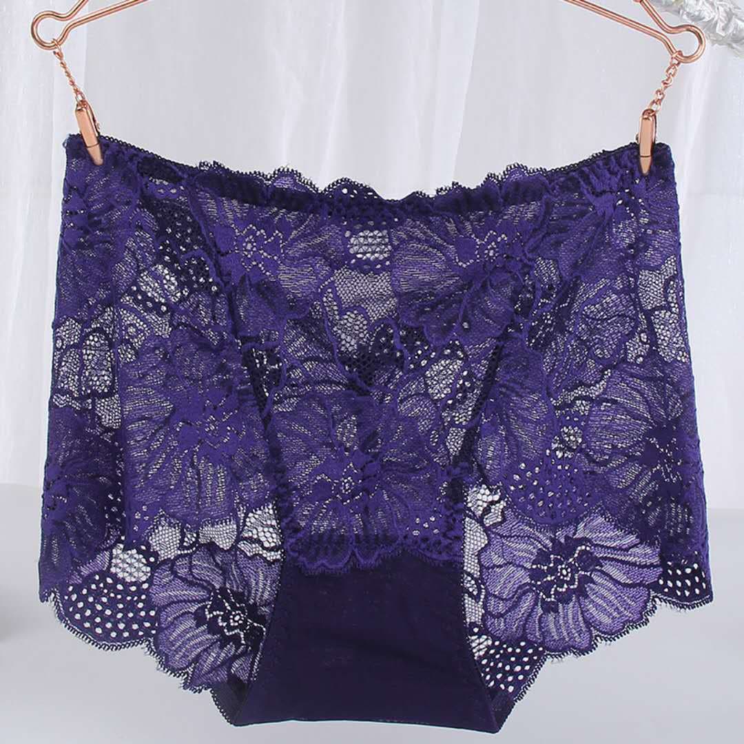 Wholesale Lace Panties Women's Cotton Crotch Seamless Panties Ladies Mesh Plus Size Tummy Control Boy Shorts