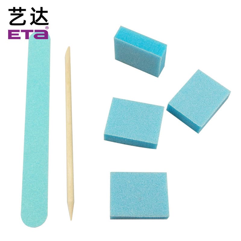 Disposable Mini Square Nail File Buffer Manicure Set
