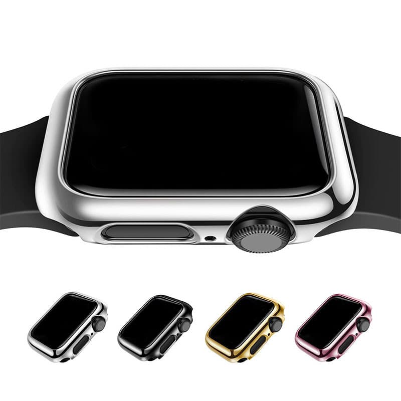 Suitable for Apple watch case S9 electroplated PC hollow watch case apple watch SE protective case ultra2