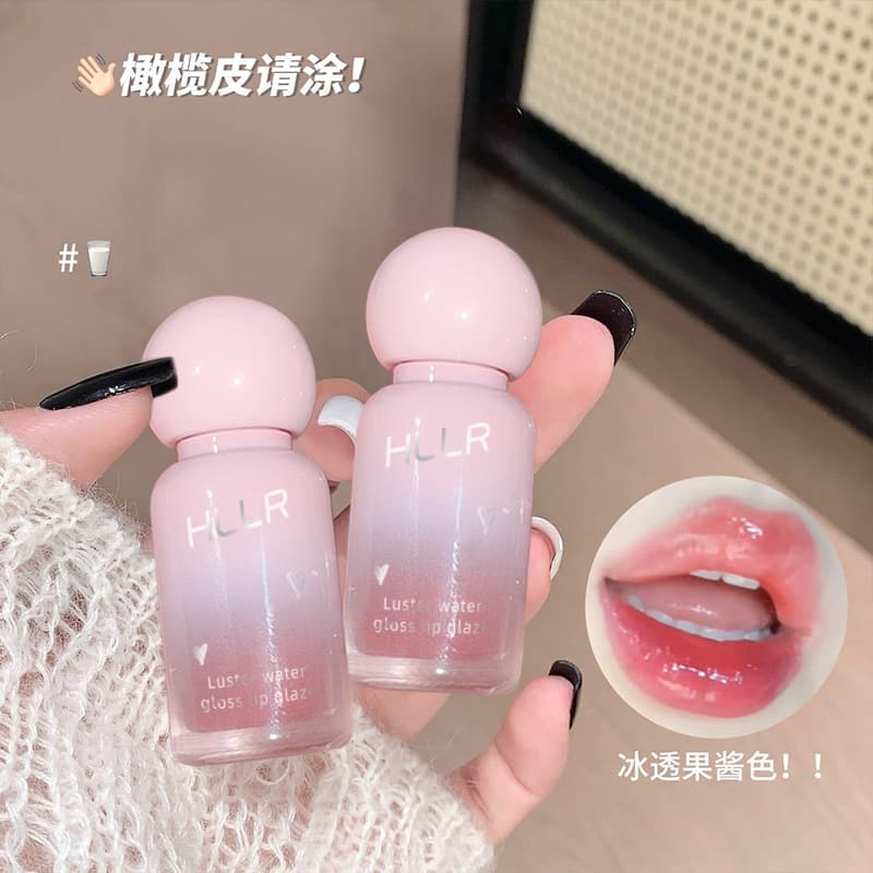 Helen Beauty Magic Mirror Watery Mirror Lip Glaze Hydrating Glass Lip Pouty Lips Whitening and Tender Lipstick Lip Gloss Wholesale