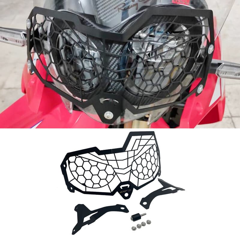 Protective Cover Front Light Guard Frame Protection Net 0095 for Honda CRF250L Rally